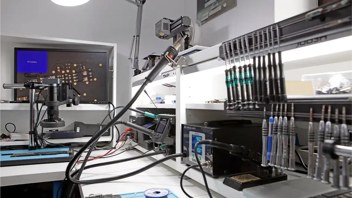 Echipa Radical Service — tehnicieni certificați Apple în atelier București