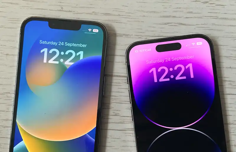 Notch vs Dynamic Island — iPhone 17e vs iPhone 16 comparison